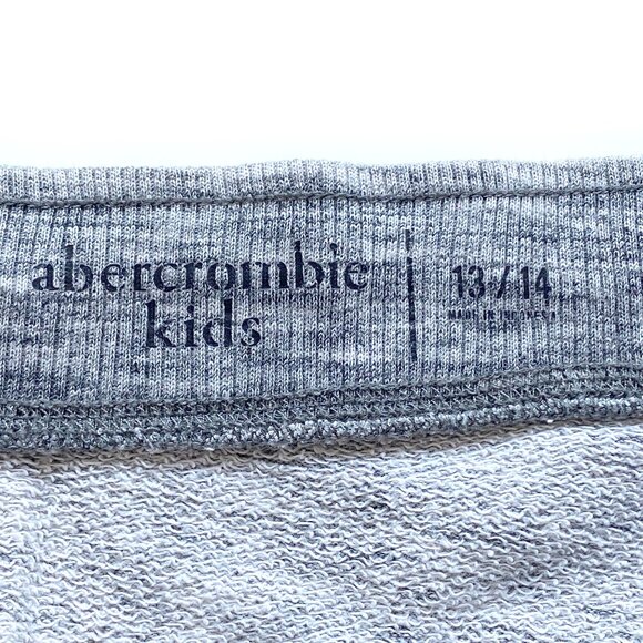 Abercrombie Kids Girls Joggers Size 13/14 Gray Blue White Colorblock Sweatpants - Picture 4 of 10